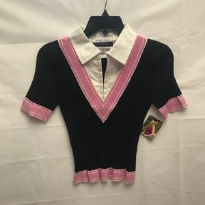 WR 9000 shortsleeve V Neck fitted top